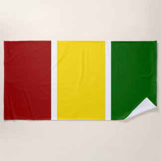 Serviette De Plage Bandes de couleurs de reggae