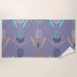 Serviette De Plage Banksia Lilac