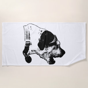 Serviette De Plage Barking Terrier Mix Beach Towel