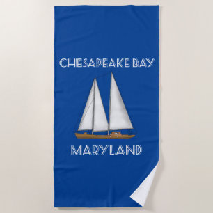 Serviette De Plage Bateau à voile Chesapeake Bay Maryland