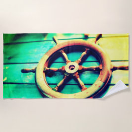 Serviette De Plage Bateau Helm Beach Towel