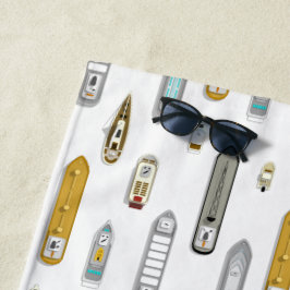 Serviette De Plage Bateaux nautiques Sur la rivière TOUTE couleur