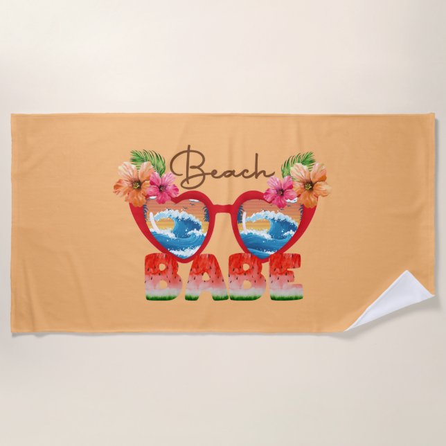Serviette De Plage Beach Babe (Devant)