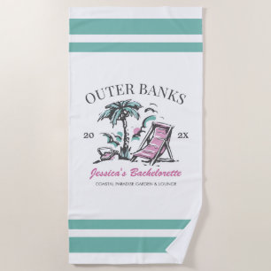 Serviette De Plage Beach Bachelorette Party Custom Bridesmaid Cadeau