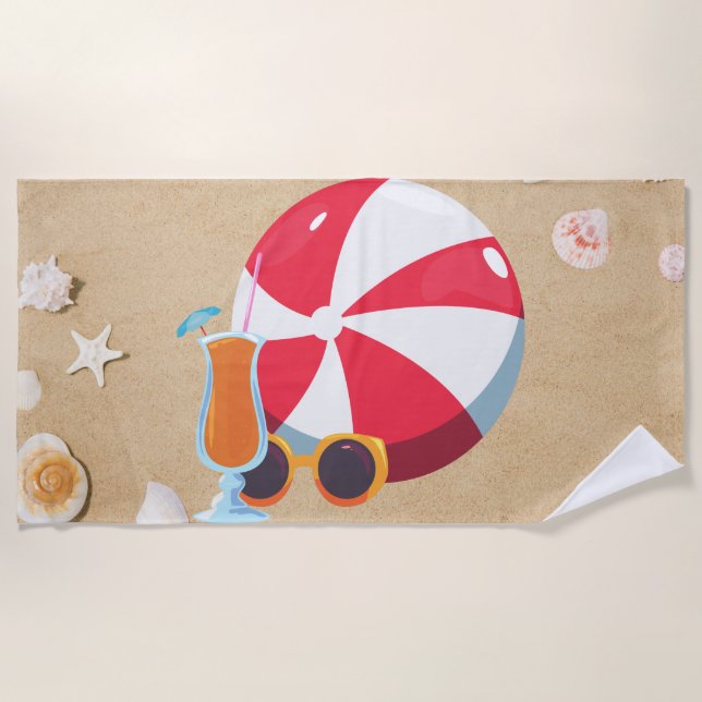 Serviette De Plage Beach Ball Beach Towel (Devant)