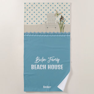 Serviette De Plage Beach House Plage Scène Lake House Beach Towne