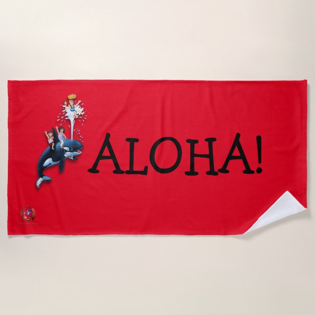 Serviette De Plage Beach Towel ALOHA ! 2 (Devant)