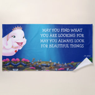 Serviette De Plage Beach Towel Princess Eviana "Belles choses..."