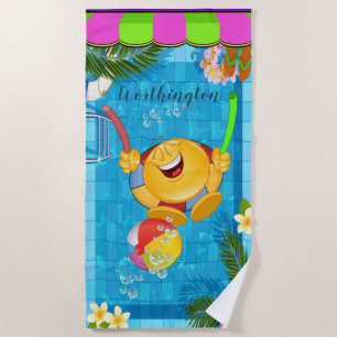 Serviette De Plage Beach Towers Pool Sourires 2
