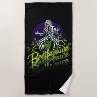 Serviette De Plage Beetlejus | Assis sur une pierre tombale