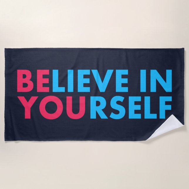 Serviette De Plage Believe in yourself (Devant)