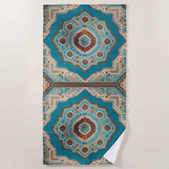 Serviette De Plage Belle collection turque Old Motif tendance (Devant)