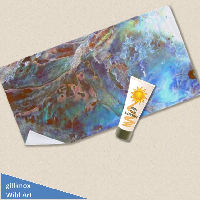 Serviette De Plage Belle Paua Black Abalone Nouvelle-Zélande Shell (Créateur téléchargé)