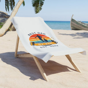 Serviette De Plage Best Dad By Par Fête des pères Golf Tour Custom