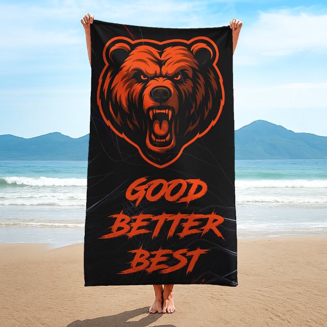 Serviette De Plage Bien Mieux Le Meilleur Ne Le Laissez Jamais Repose (Créateur téléchargé)
