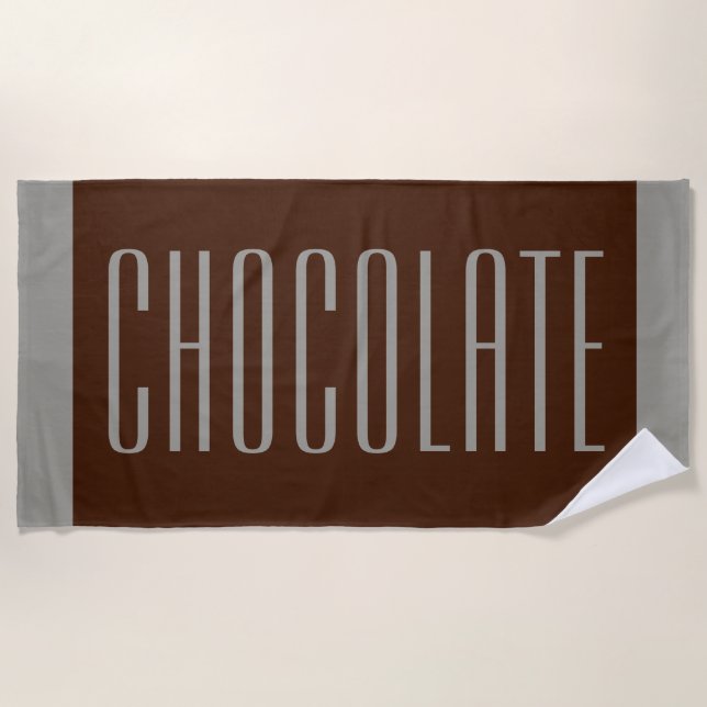 Serviette De Plage Big Candy Bar Beach Towel Cadeau (Devant)