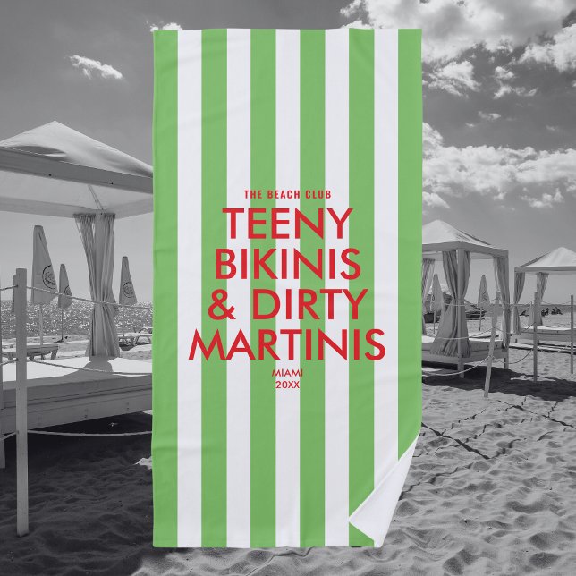 Serviette De Plage Bikinis adolescents et martins sales Le Bach Club  (Créateur téléchargé)