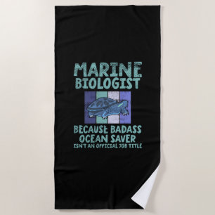 Serviette De Plage Biologiste marin Biologie marine