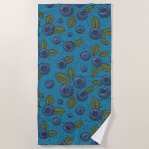 Serviette De Plage Bleus sur bleu