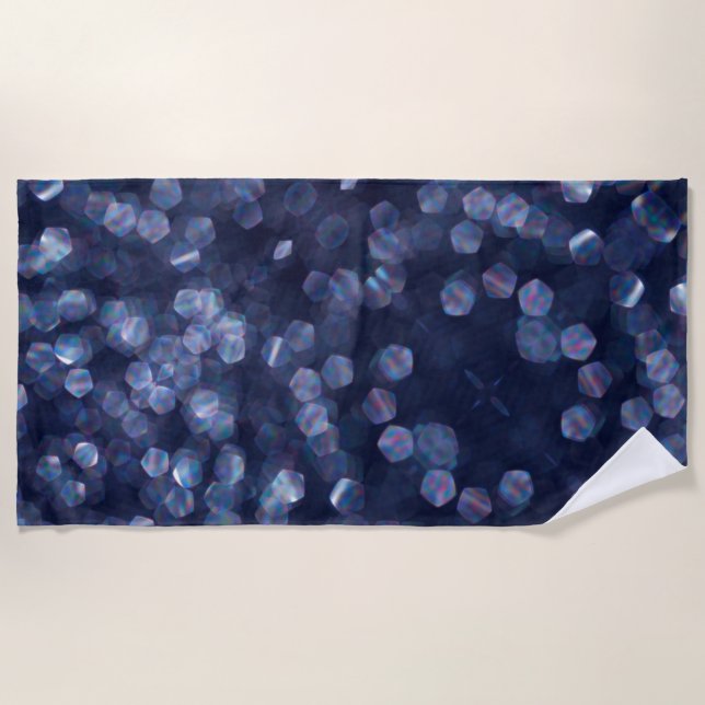 Serviette De Plage Blue Sparkle (Devant)