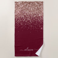 Blush Rose Gold Fard à Joues Paillettes Monogramme