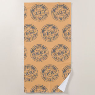 Serviette De Plage Boeuf de qualité supérieure - Couleurs claires