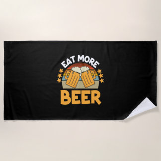 Serviette De Plage Boire de bière Manger Plus Bière Drôle Boire Anniv