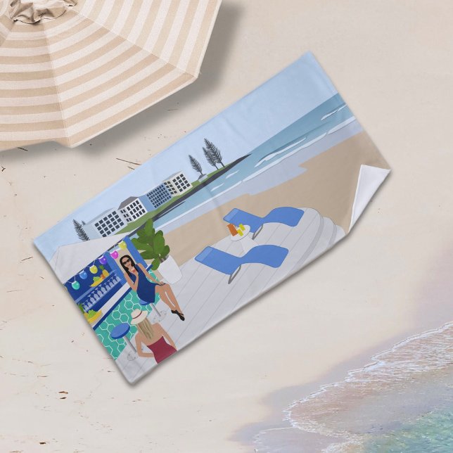 Serviette De Plage Boissons au Beach Bar (Créateur téléchargé)