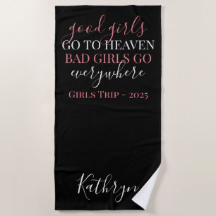 Serviette De Plage Bonnes Filles/Mauvaises Filles