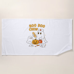 Serviette De Plage Boo Boo Infirmière d'équipage Funny Halloween Infi