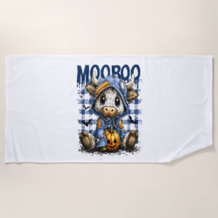 Serviette De Plage Boo Halloween vache des Highlands effrayante