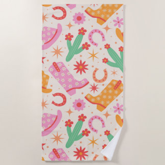Serviette De Plage Bottes pour fille super et Motif Casquette avec Ca