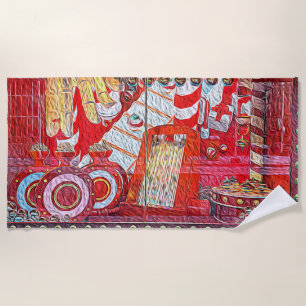 Serviette De Plage Boutique cadeaux de la baie d'Hudson de Christmas 