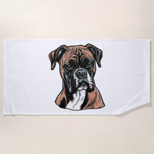 Serviette De Plage Boxer Buddy Humoristique Protective