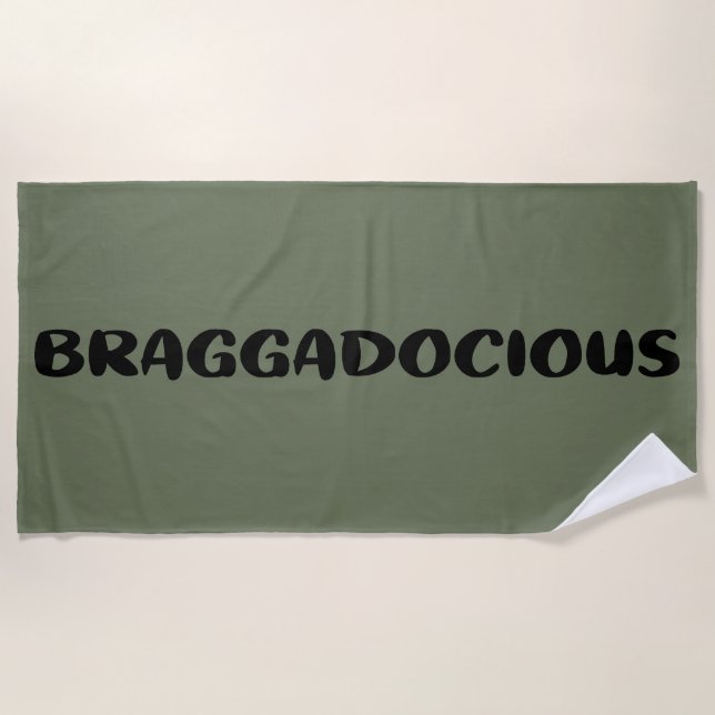 SERVIETTE DE PLAGE - BRAGGADOCIEUX (Devant)