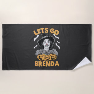 Serviette De Plage Brenda Éffrayant Halloween Kamala Harris