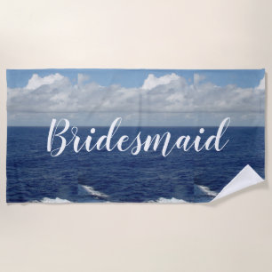Serviette de plage Bridesmaid Ocean Waves