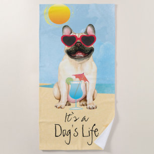 Serviette De Plage Bulldog