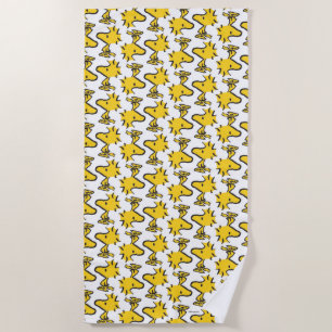 Serviette De Plage cacahuètes   Motif Woodstock