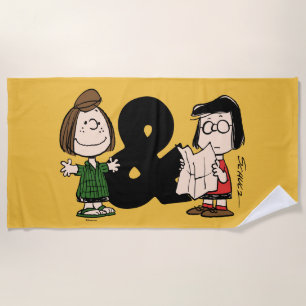 Serviette De Plage cacahuètes   Pepperment Patty & Marcie