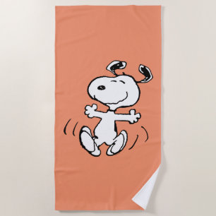 Serviette De Plage cacahuètes Une Danse Heureuse Snoopy