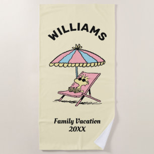 Serviette De Plage cacahuètes   Woodstock Beach Vacances en famille