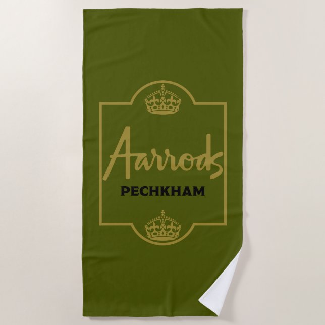 Serviette De Plage Cadeau classique britannique de nouveauté (Devant)