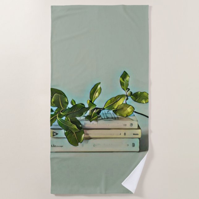 Serviette De Plage Cadeau d'anniversaire du bibliothécaire (Devant)