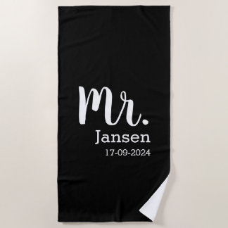 Serviette De Plage Cadeau de mariage original pour homme