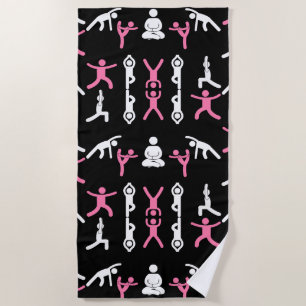 Serviette De Plage Cadeau de yoga unique