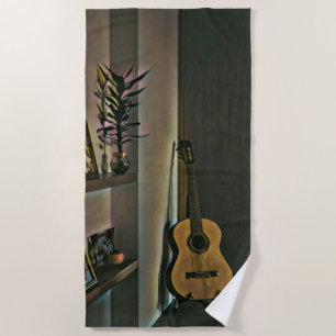 Serviette De Plage cadeau guitariste cool