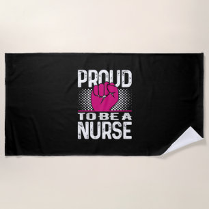 Serviette De Plage Cadeau infirmière Fière D'Être Une Infirmière