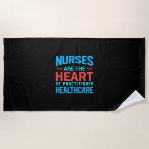 Serviette De Plage Cadeau infirmière Les Infirmières Sont Le Coeur