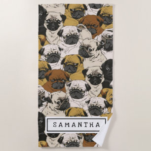 Serviette De Plage Cadeau mignon pour chien Amoureux des chiens Maman